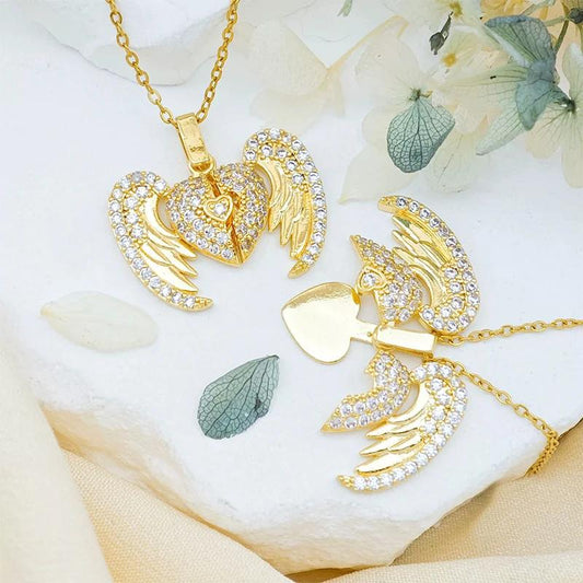 Stainless steel open and close engraving customize necklace
